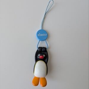 Pingu Penguin Keychain with Orange Feet